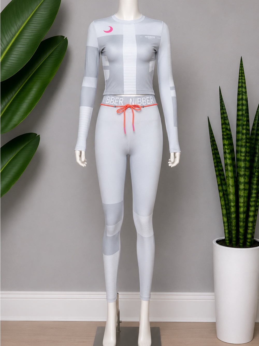 Women's Light Gray Seamless Active leggings Set